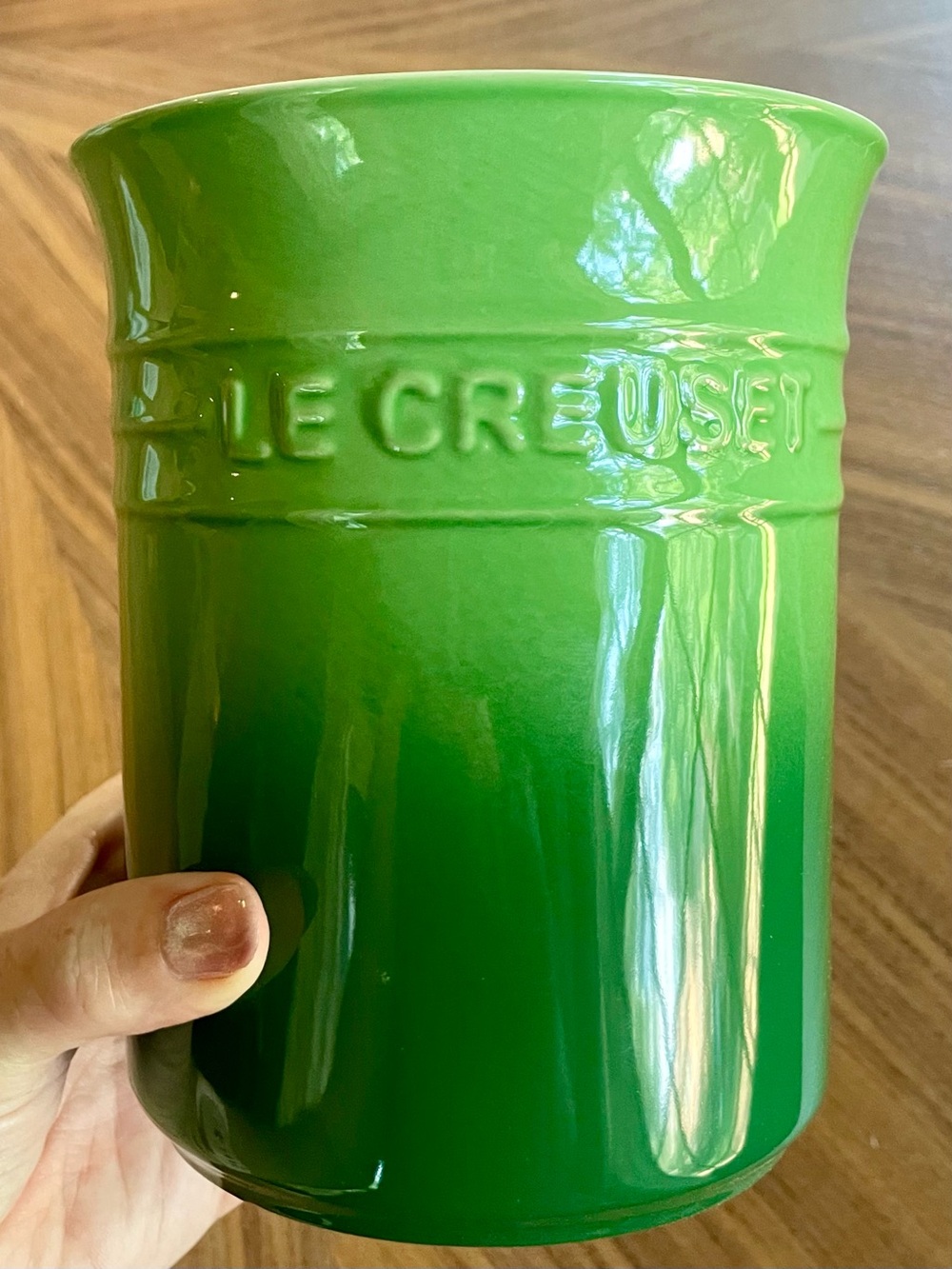 Le Creuset Utensil Crock Bamboo Green 1L